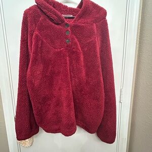 KIRUNDO Winter Women’s Fuzzy Fleece Hoodie Long Sleeves Shag